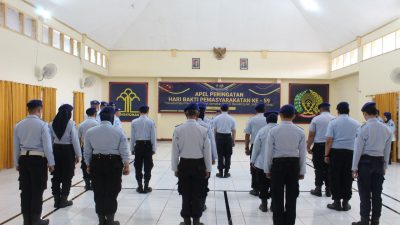 Lapas Jember Gelar Apel Peringatan Hari Bakti Pemasyarakatan Ke-59