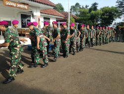Komandan Puslatpurmar 6 Antralina Laksanakan Apel Khusus dan Jam Komandan
