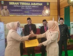 Serah Terima Jabatan (Sertijab) Kepala SMA Negeri Ambulu