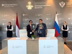 Indonesia dan Rusia Menandatangani Memorandum of Understanding (Nota Kesepahaman) Kerjasama di Bidang Hukum.