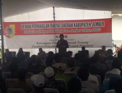 DPRD Jember Menggelar Sosialisasi Raperda Tentang Fasilitasi Pondok Pesantren Tahun 2023 Di desa Gugut