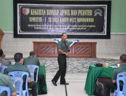 Kodim 0822 Bondowoso Gelar Binsiap Apwil dan Puanter 2023