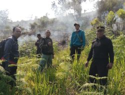 Sinergitas TNI Polri dan stick holder berhasil padamkan Kebakaran Hutan Lindung di Kawasan Ijen
