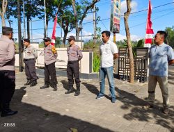 Apel Persiapan Pengamanan Takbir Keliling di Kecamatan Taman Krocok