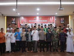 Jajaran Forkopimda dan Tokoh Lintas Agama, Hadiri Doa Bersama HUT Bhayangkara ke 77 di Mapolres Jember