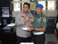 Kapolres Bondowoso Mendapatkan Ucapan HUT Bhayangkara ke 77 Dari Subden POM dan Batalyon 514/R