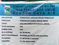 Diduga Pembangunan Irigasi Asal Jadi,Dinas Pengairan Terkesan Tutup Mata
