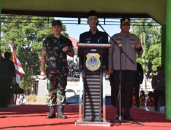 Dandim 0822 Bersama Prajurit Ikuti Apel Gelar Kesiapsiagaan Bencana