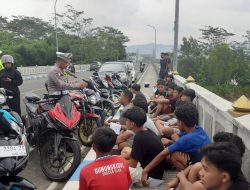 Polres Pacitan Gelar Razia Balap Liar di JLS, 20 Unit Motor Berhasil Diamankan