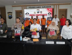 Polrestabes Surabaya Amankan Empat Orang Tersangka Kasus Pencabulan Anak Dibawah Umur