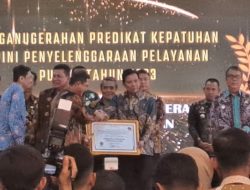 Pemerintah Kabupaten Musi Rawas Utara Meraih Penghargaan dari Ombudsman RI