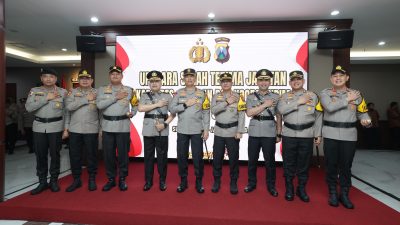 Tongkat Kepemimpinan Polres Jember Resmi Berganti