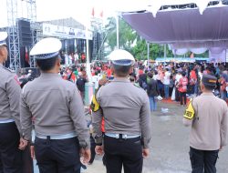 Amankan Kampaye Cawapres, Polres Lampung Utara Terjunkan 335 Personel Gabungan