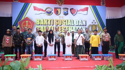 Polda Jatim dan Kodam V Brawijaya Gelar Baksos dan Bakkes Di Madura