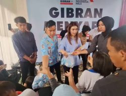 Usai Blusukan di Pasar Kemiri Depok, Gibran Rakabuming Temui Ibu-Ibu Hamil di Cipayung Depok