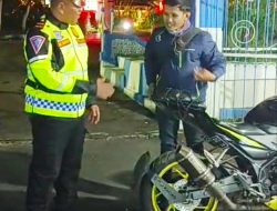 Satlantas Polres Bondowoso Gencar Laksanakan Ops Penertiban Knalpot yang Tidak Sesuai Spiktek dan Standar Pabrik