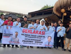 Deklarasi Relawan Tegak Lurus 08 DPC Kabupaten Bekasi: Satu Suara untuk Prabowo – Gibran