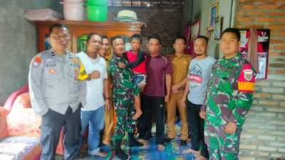 Babinsa Kodim 0422/Lampung Barat berhasil menemukan korban penculikan