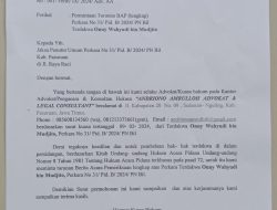 Kuasa Hukum Dari Terdakwa Onny Mengajukan Permintaan Turunan BAP Sesuai Pasal 72 KUHP