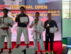 Petarung Sabaddha Yudha duduki Juara 3 Kata Perorangan Kelas Under – Senior Putra dalam Kejuaraan 5th Nasional Open Karate Champions