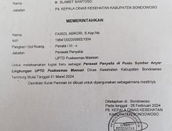SP dari Kadinkes Tertuju ke Seorang Perawat di Maesan Tanpa Ada Alasan Jelas