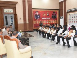 AKBP Lintar Mahardhono, SH. SIK. MIK. Mengapresiasi Para Atlit Taekwondo di Kejurnas Taekwondo Kapolri Cup 5 di Jakarta