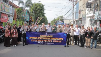 Operasi Keselamatan Semeru 2024, Polres Jember Ajak Masyarakat Wujudkan Kamseltibcarlantas