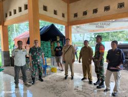 Pengamanan Giat Pasar Murah Bersama Diskoperindag oleh Koramil 0822/06 Tamanan