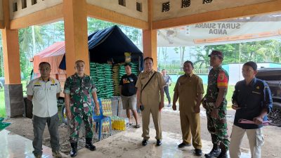 Pengamanan Giat Pasar Murah Bersama Diskoperindag oleh Koramil 0822/06 Tamanan
