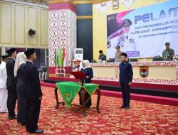 186 Pejabat Administrator Pemkab Mura Di Lantik Oleh Wakil Bupati Musi Rawas Hj.Suwarti