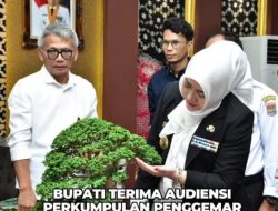 Bupati Musi Rawas Hj.Ratna Machmud Audiensi Bersama Perkumpulan Pengemar Bonsai Indonesia ( PPBI)