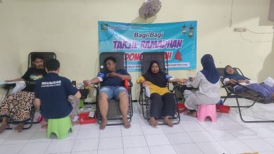 Fatayat NU Kencong Timur Sumbang 55 Kantong Darah, Bagi Takjil hingga Khotmil Qur’an