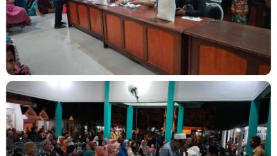 Desa Kedensari Salurkan Bantuan Pangan Beras Program Pemerintah Sidoarjo kepada 325 KPM