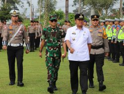 Komandan Kodim 0422/Lampung Barat Hadiri Apel gelar pasukan operasi Ketupat 2024