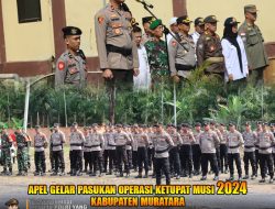 Gelar Pasukan Operasi Ketupat Musi 2024 di Kabupaten Muratara