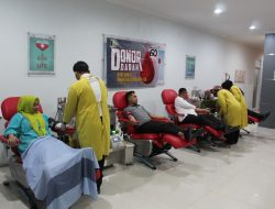 Peduli Kesehatan Masyarakat, Belasan Pegawai Lapas Jember Kunjungi PMI Lakukan Donor Darah Gratis, Dalam Rangka Peringatan HBP ke 60