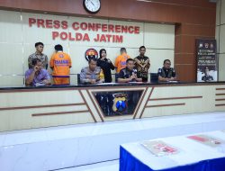 Polda Jatim Amankan Dua Tersangka Pembuat Kontrak Angkutan Ekspedisi Fiktif 11 Miliar Rupiah