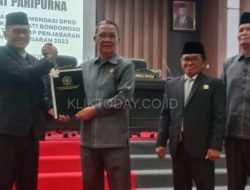 Penyerahan Rekomendasi DPRD Terhadap LKPJ Pj Bupati Bondowoso Tahun 2024 untuk Penjabaran APBD 2023