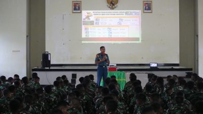 Peserta Sustaja Korps Marinir Angkatan LXIII/1 Tahun 2024 Menerima Penyuluhan Bahaya Narkoba