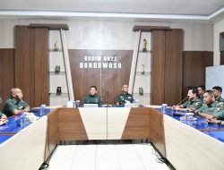Kodim 0822 Bondowoso Terima Kunjungan Tim Wasrik Pos Audit Itdam V/Brawijaya