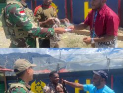 Generasi Muda Papua Bersemangat, Satgas Yonif 509 Kostrad Berikan Bantuan Dana Sekolah dan Pakaian