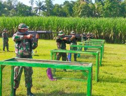 Pertahanankan Kemampuan Menembak, Kodim 0822 Bondowoso Gelar Latbak Jatri