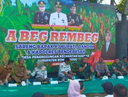 Komandan Kodim 0822 Bondowoso Mengikuti Kegiatan A Beg Rembeg yang Diadakan Oleh Pemkab
