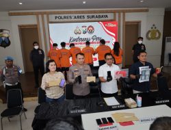 Polrestabes Surabaya Berhasil Ungkap TPPO Dibawah Umur Modus Aplikasi 7 Tersangka Diamankan