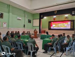 Kodim 0822/Bondowoso Menyelenggarakan Kegiatan Pembinaan Data Bidang Komduk Semester 1 TA 2024
