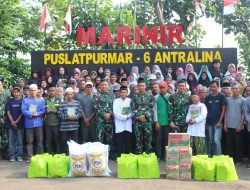 Bantu Perekonomian Warga, Puslatpurmar 6 Antralina Gelar Baksos