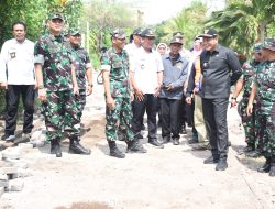 Plt. Bupati Sidoarjo dan Tim Wasev TMMD Ke-120 Meninjau Desa Penambangan