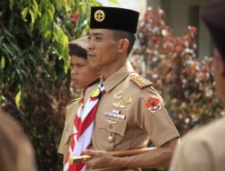 Dansatgas TMMD Kodim 0422/Lampung Barat Buka Perkemahan Saka Wira Kartika