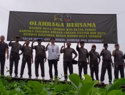 Sinergitas Kodim 0824 Jember dengan PTPN I Regional 5 Gelar Jalan Sehat dan Senam Bersama