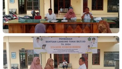 Penyaluran BLT-DD tahap 2 Desa Gading kecamatan Krembung Tahun Anggaran 2024